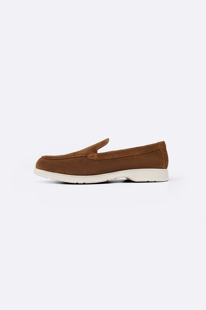 CAMEL COMFORTABLE LEATHER LOAFERS