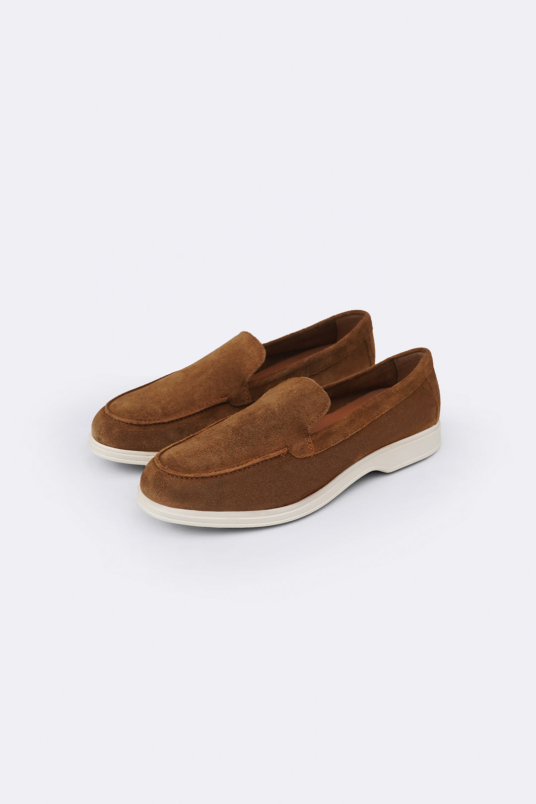 CAMEL COMFORTABLE LEATHER LOAFERS