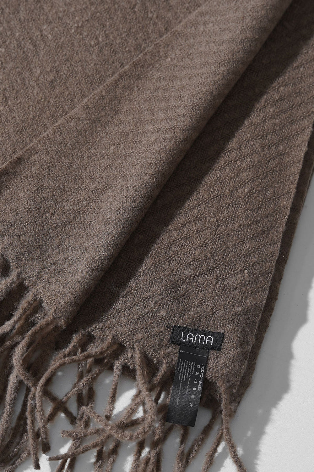 TAUPE COZY WEAVE SCARF