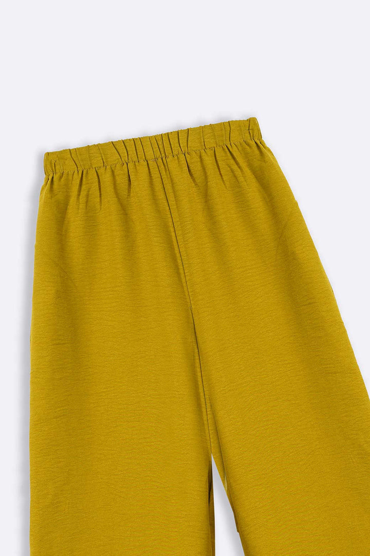GREEN RESORT FLARED PANTS
