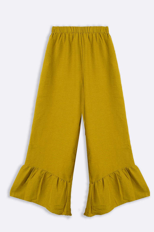 GREEN RESORT FLARED PANTS