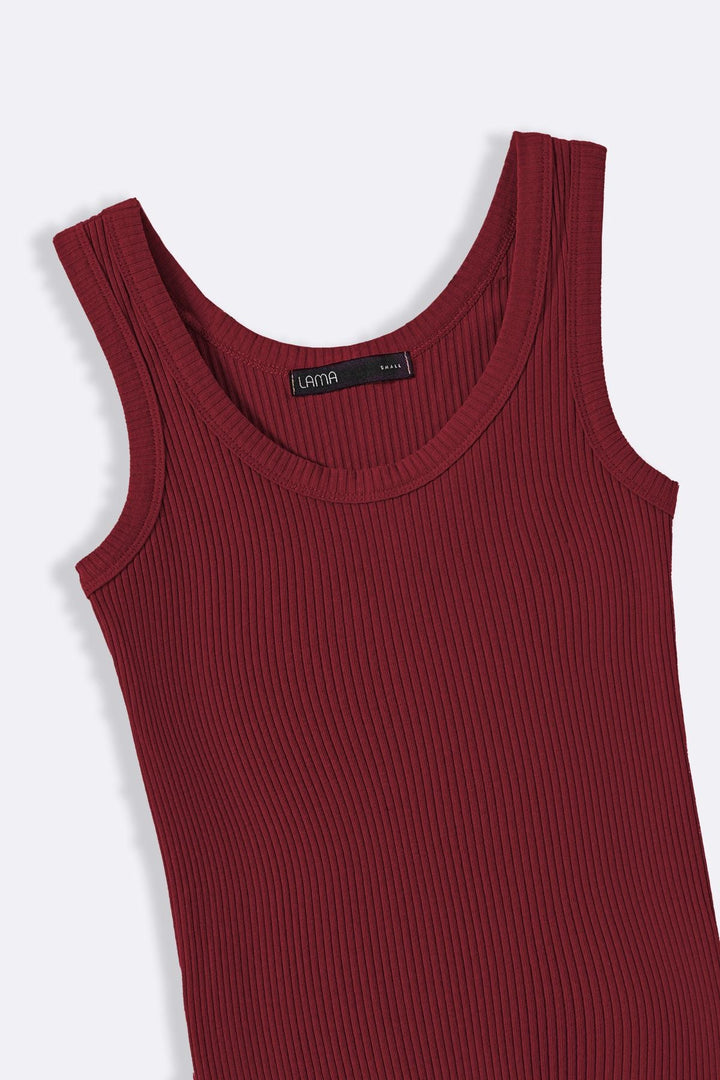 BURGUNDY BASIC TANK TOP