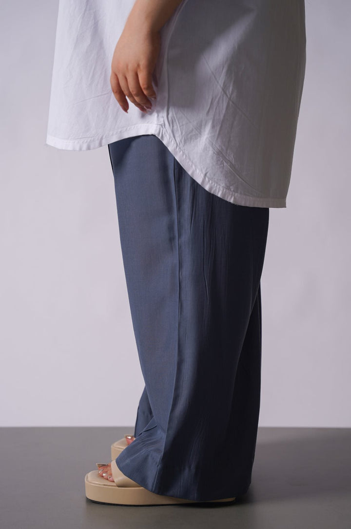 WHITE CURVE FRAYED SHIRT