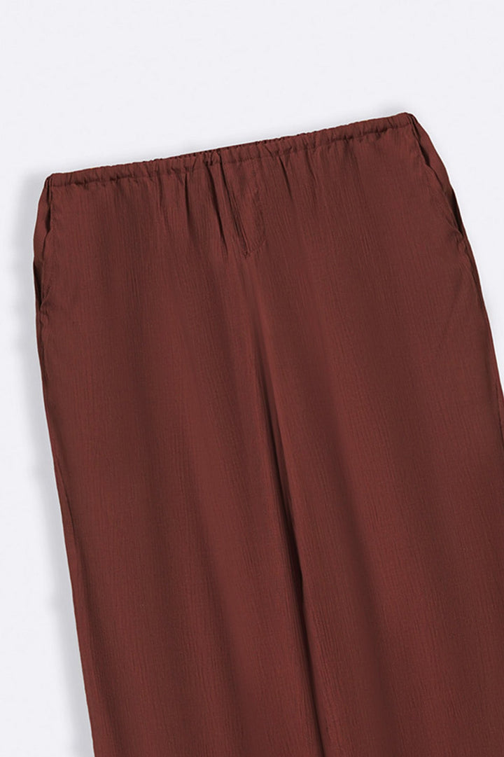 FLOWY TEXTURED PANTS