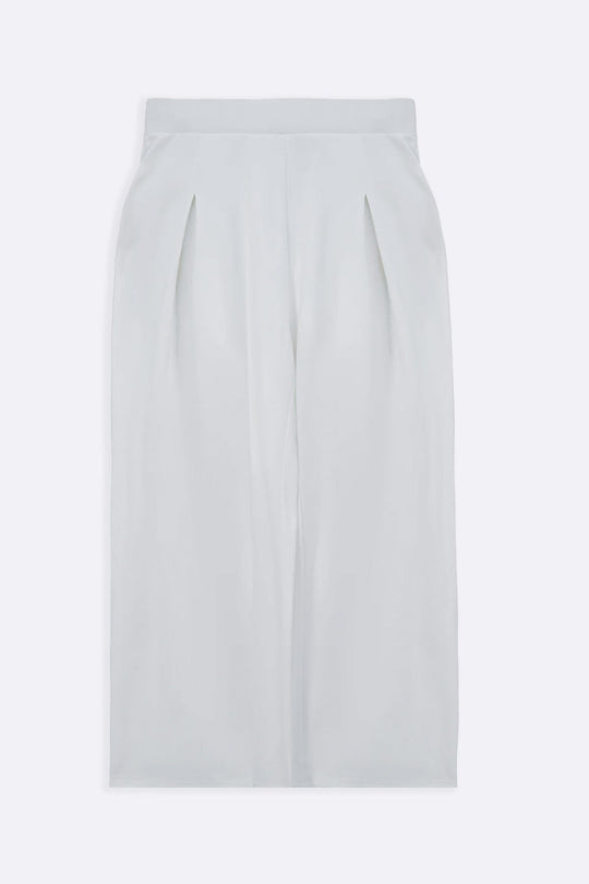 STRAIGHT BOX-PLEAT TROUSERS