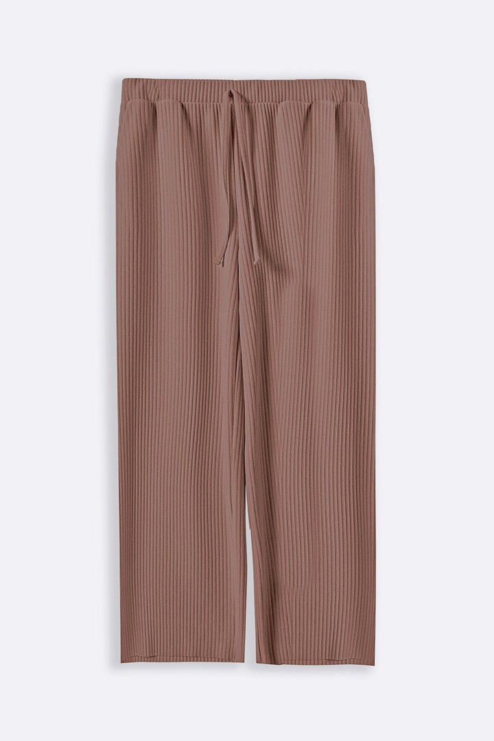 BROWN LINEA STRETCHY TROUSERS