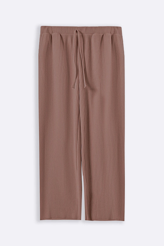 BROWN LINEA STRETCHY TROUSERS