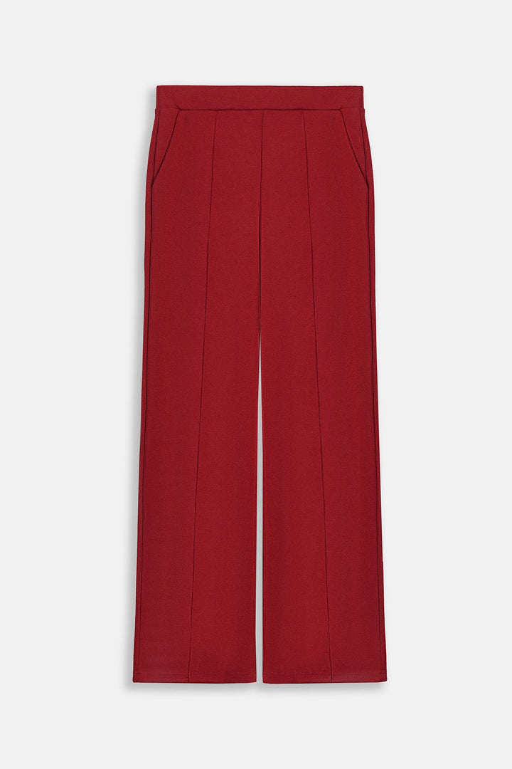 RED CHERRY-STRAIGHT PANTS