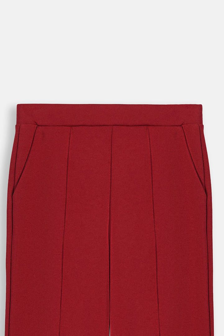RED CHERRY-STRAIGHT PANTS