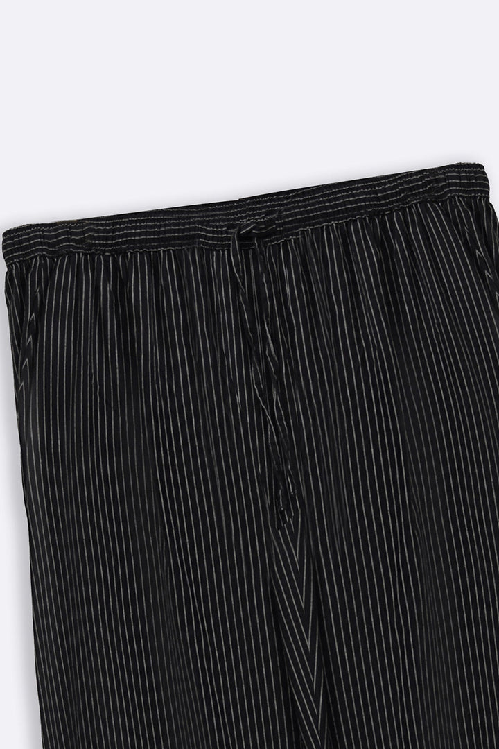 BLACK CURVE STRIPED CULOTTES