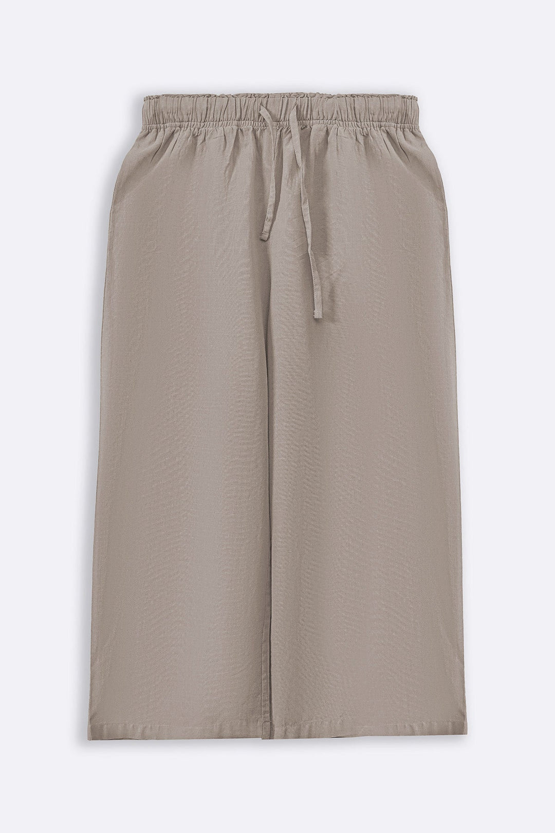 BEIGE ESSENTIAL COTTON CULOTTES