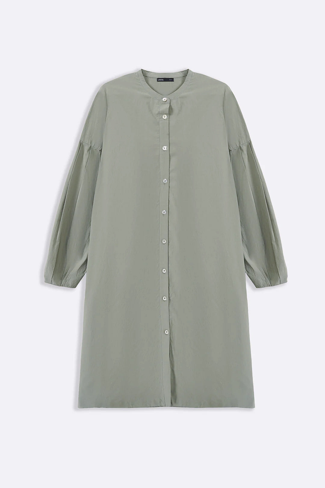 GREEN MINIMALIST TUNIC DRESS