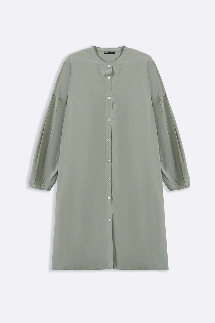 GREEN MINIMALIST TUNIC DRESS
