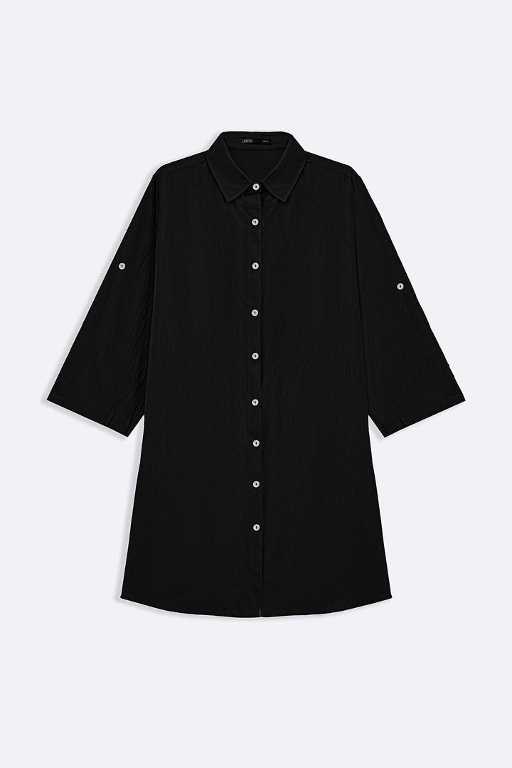 BLACK ORGANIC COTTON TUNIC