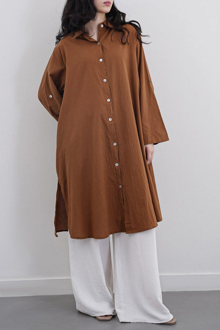 CAMEL ORGANIC COTTON TUNIC
