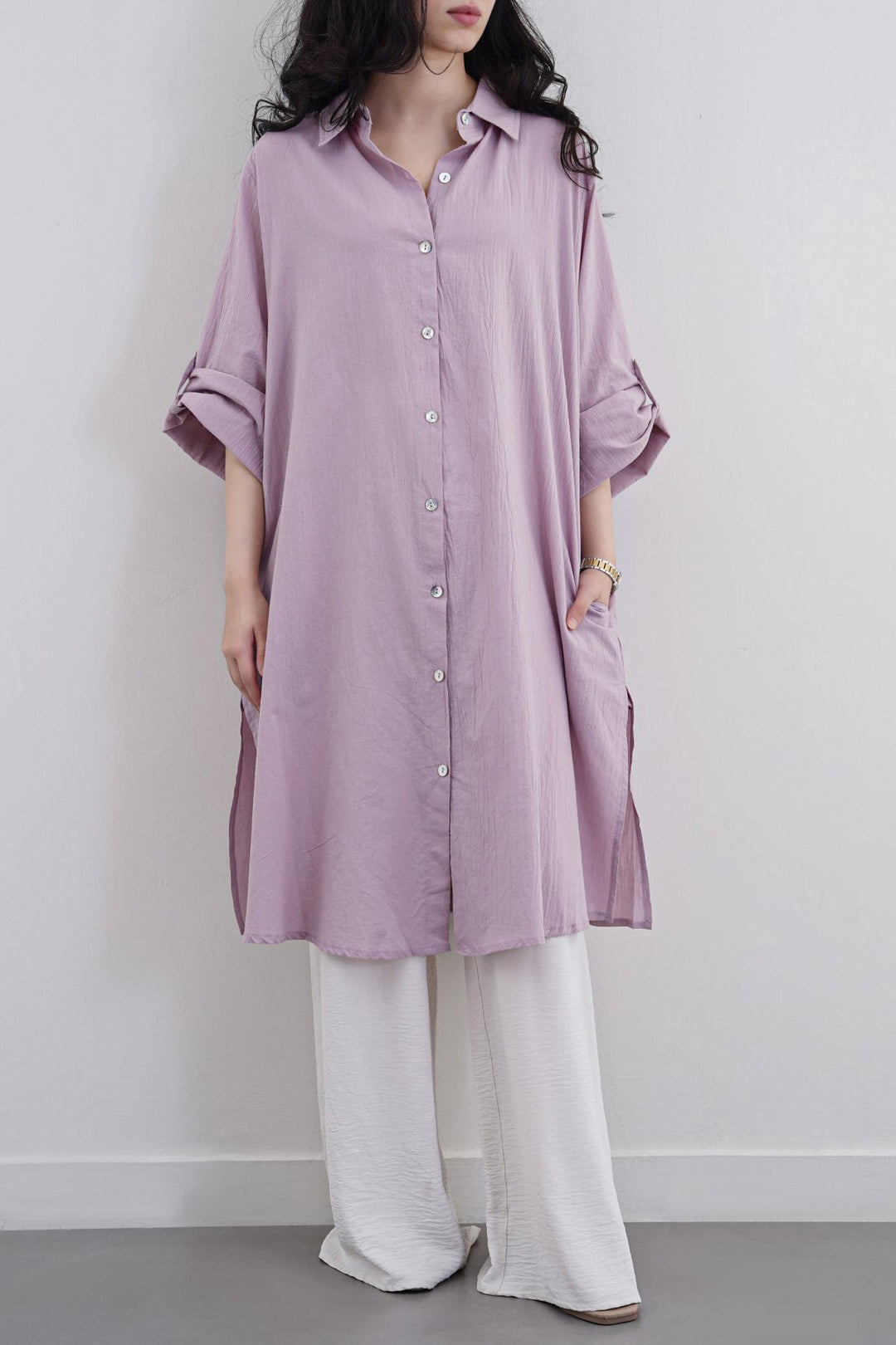 MAUVE ORGANIC COTTON TUNIC