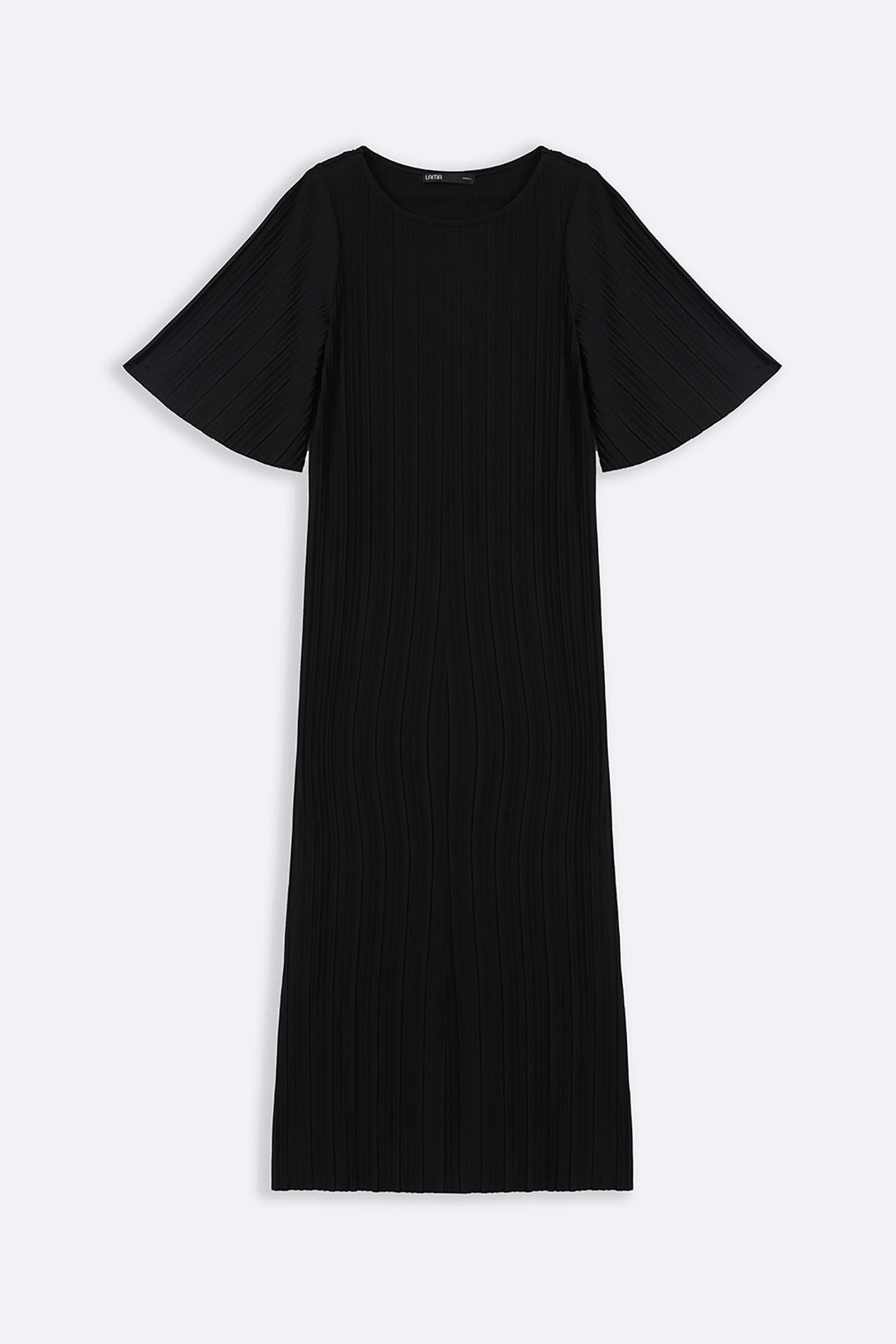 BLACK CONTOUR MAXI DRESS