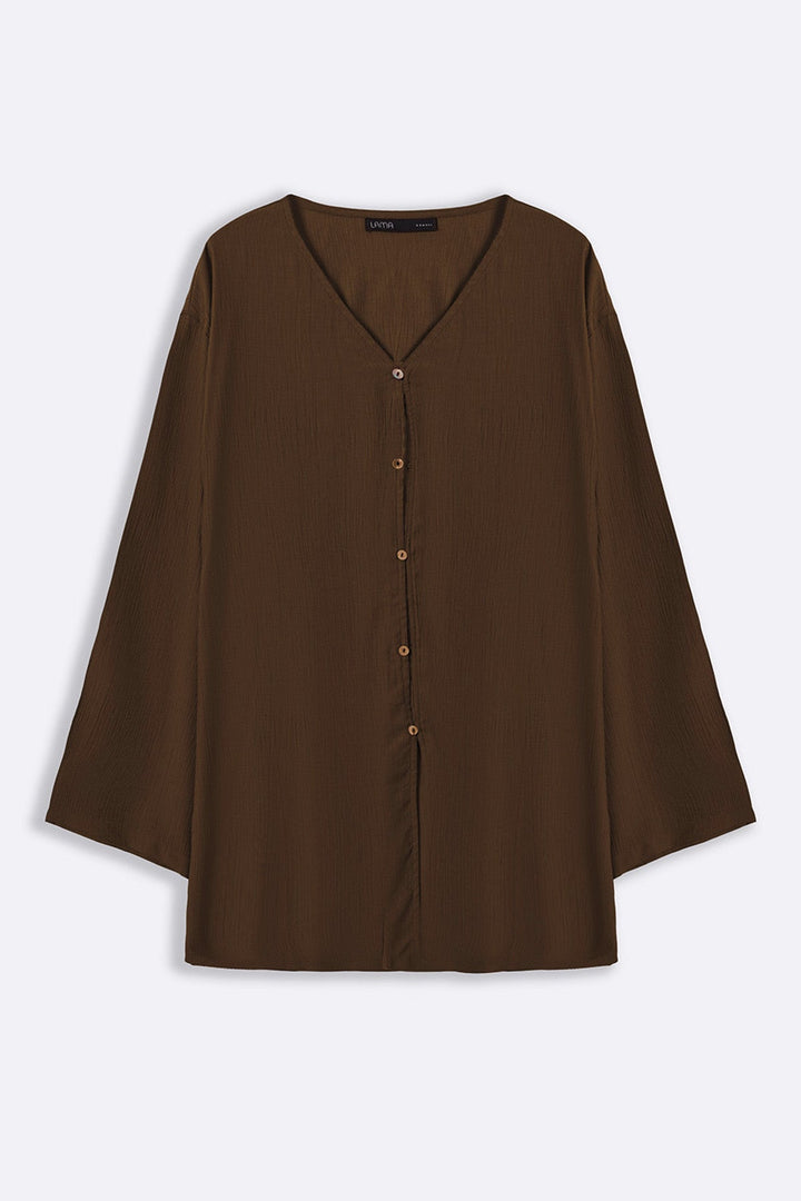 FLOWY TEXTURED BLOUSE