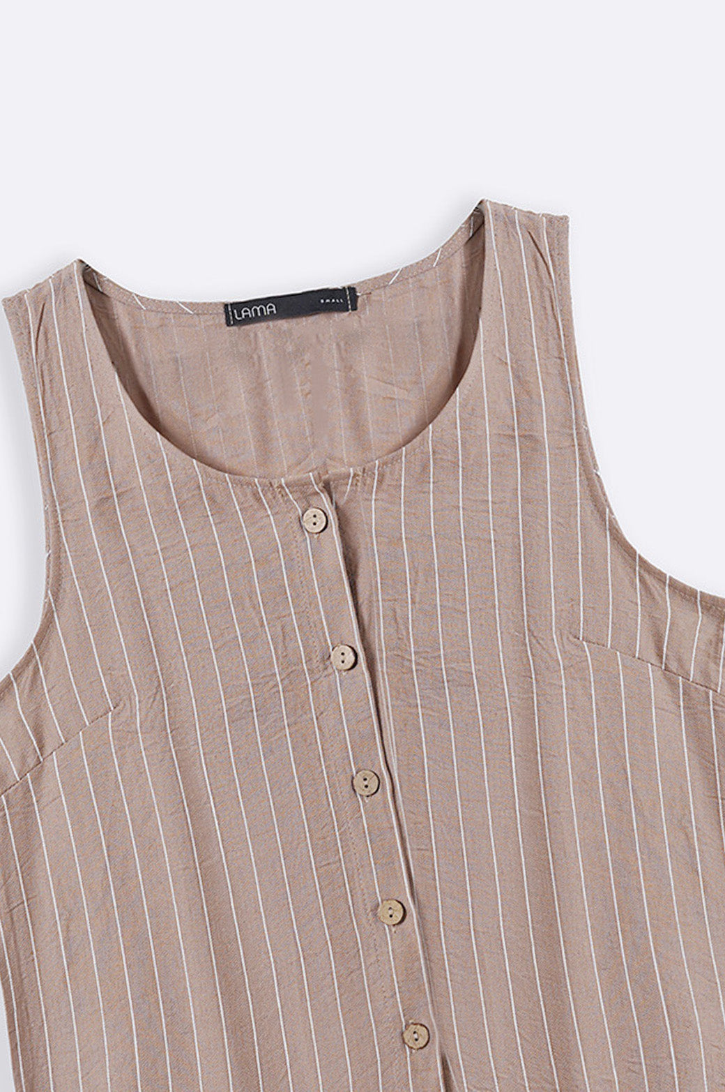 TAUPE STRIPED BLOUSE