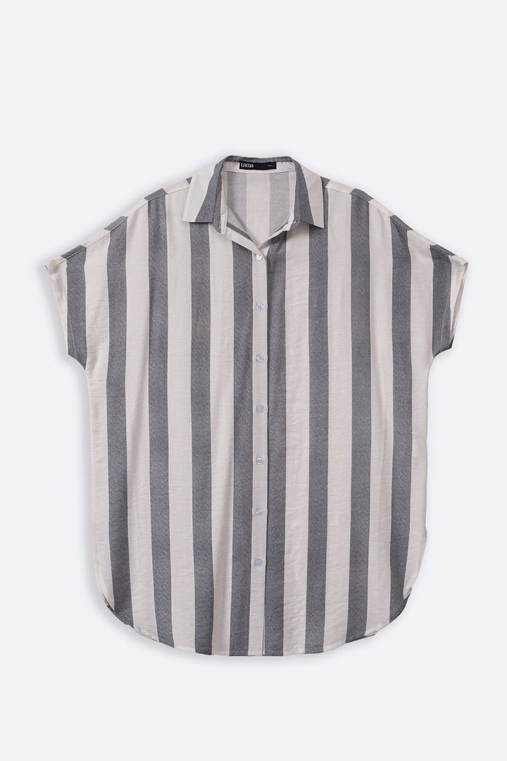BLACK STRIPED HOLIDAY TUNIC
