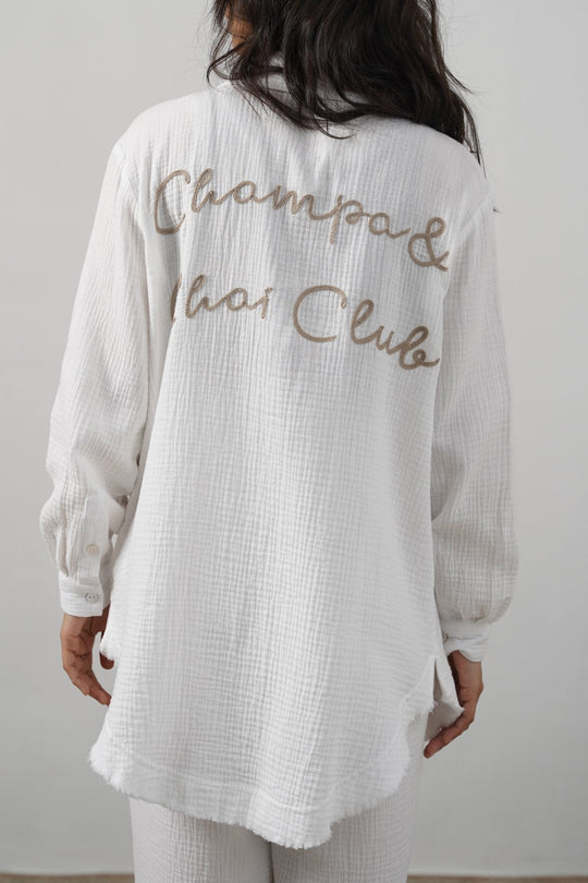BEIGE RESORT CHAI CLUB SHIRT