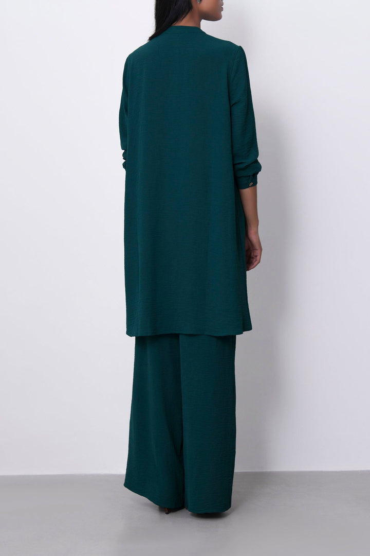 EMERALD GREEN SLINKY LONG TUNIC