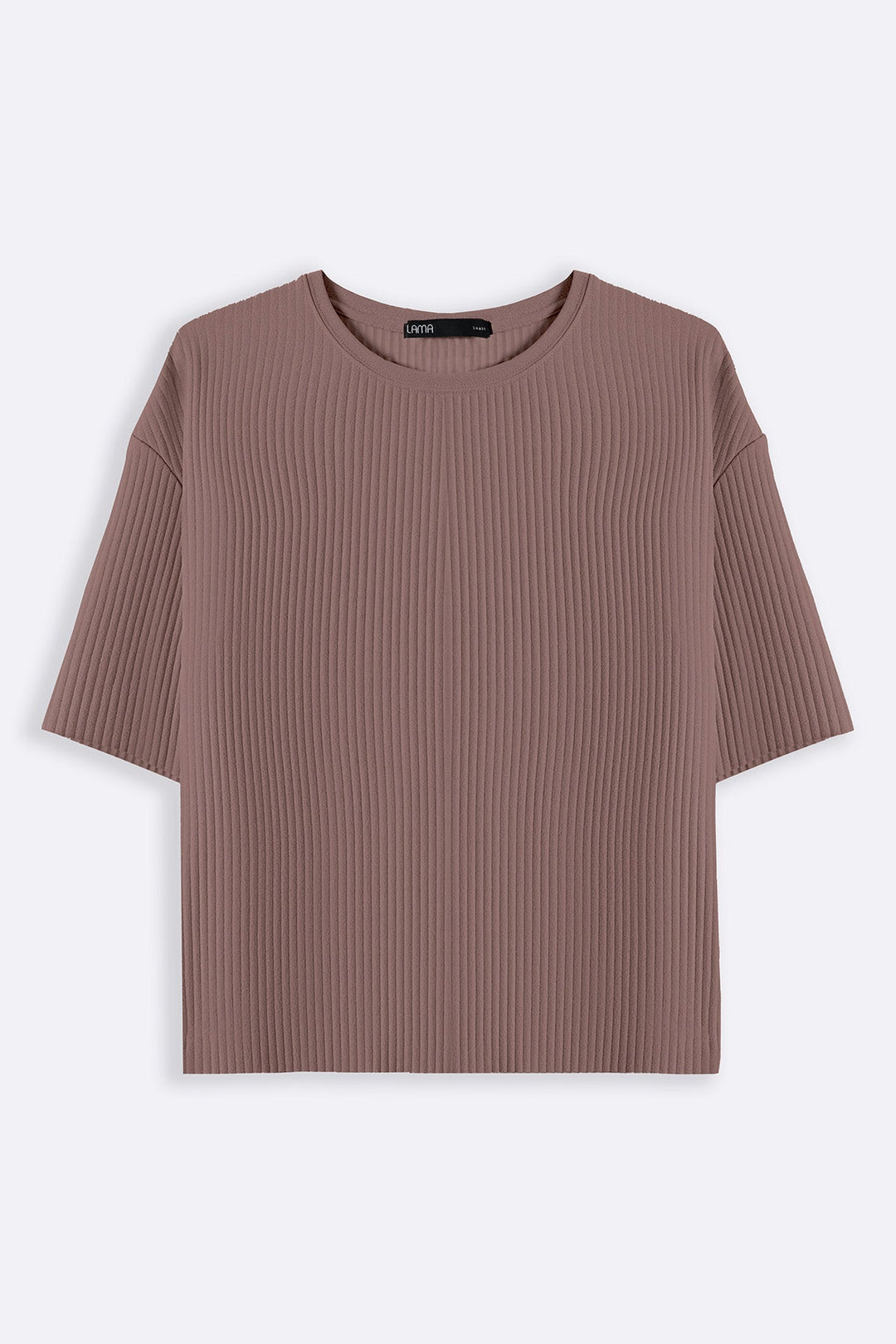 BROWN LINEA STRETCHY TEE