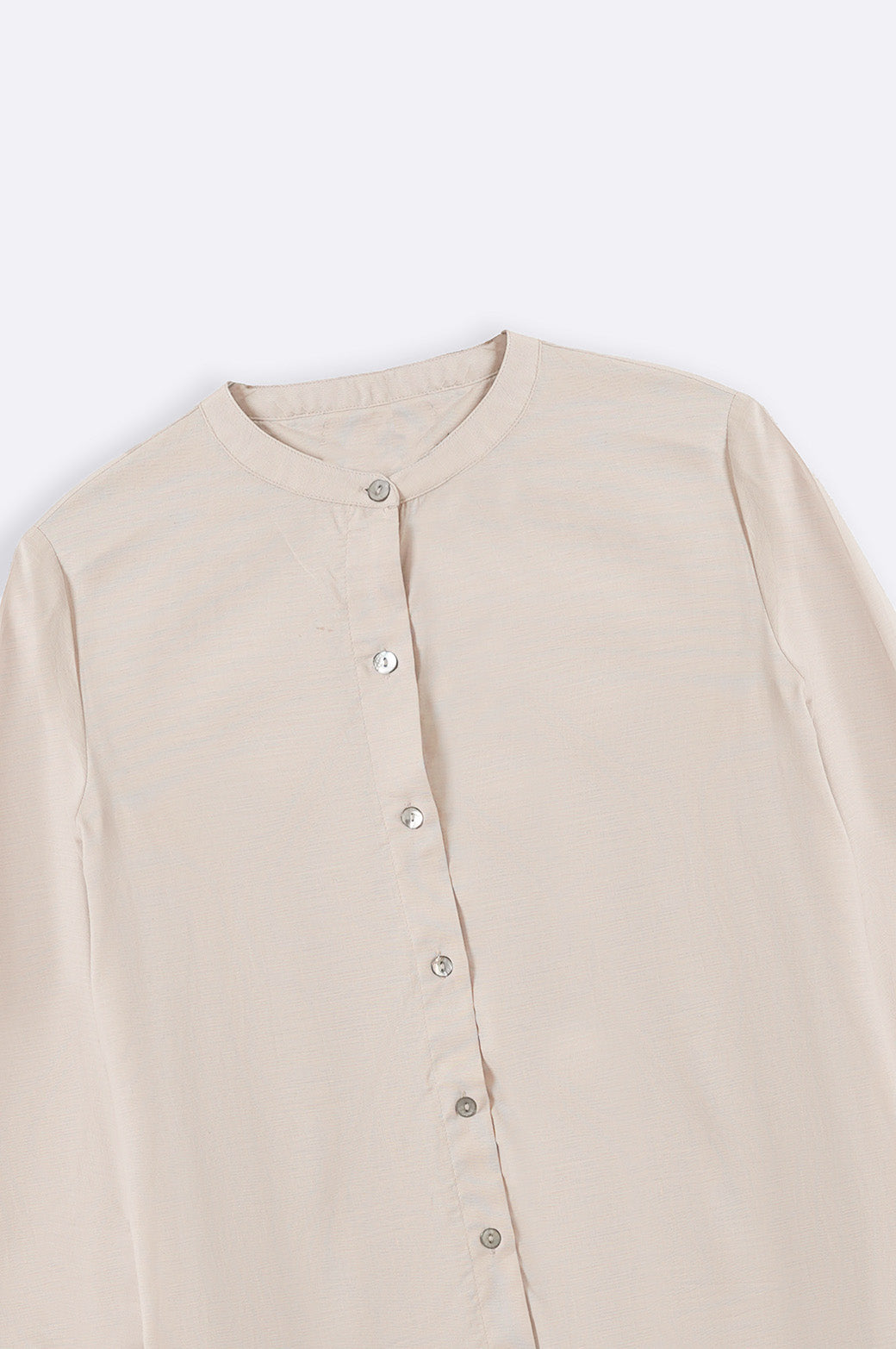 BEIGE COTTON FLARE TUNIC