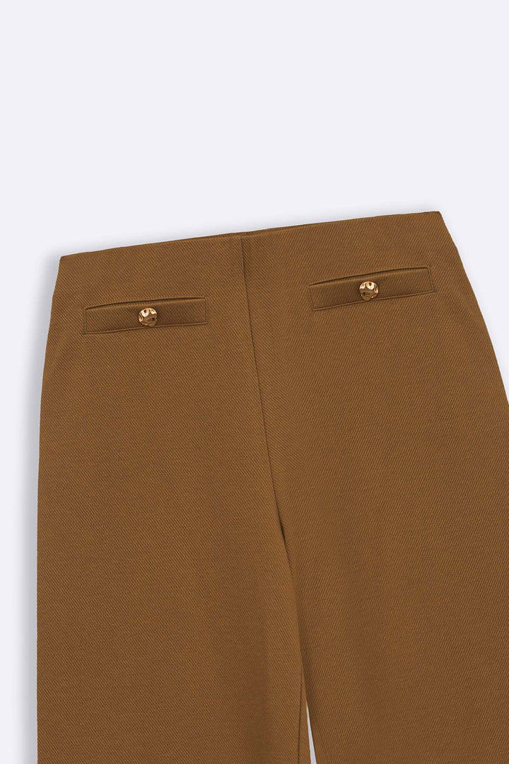 CAMEL SEMI-FORMAL KNIT PANTS