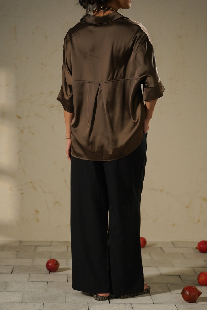 BLACK PANTS WITH STATEMENT DRAWSTRING