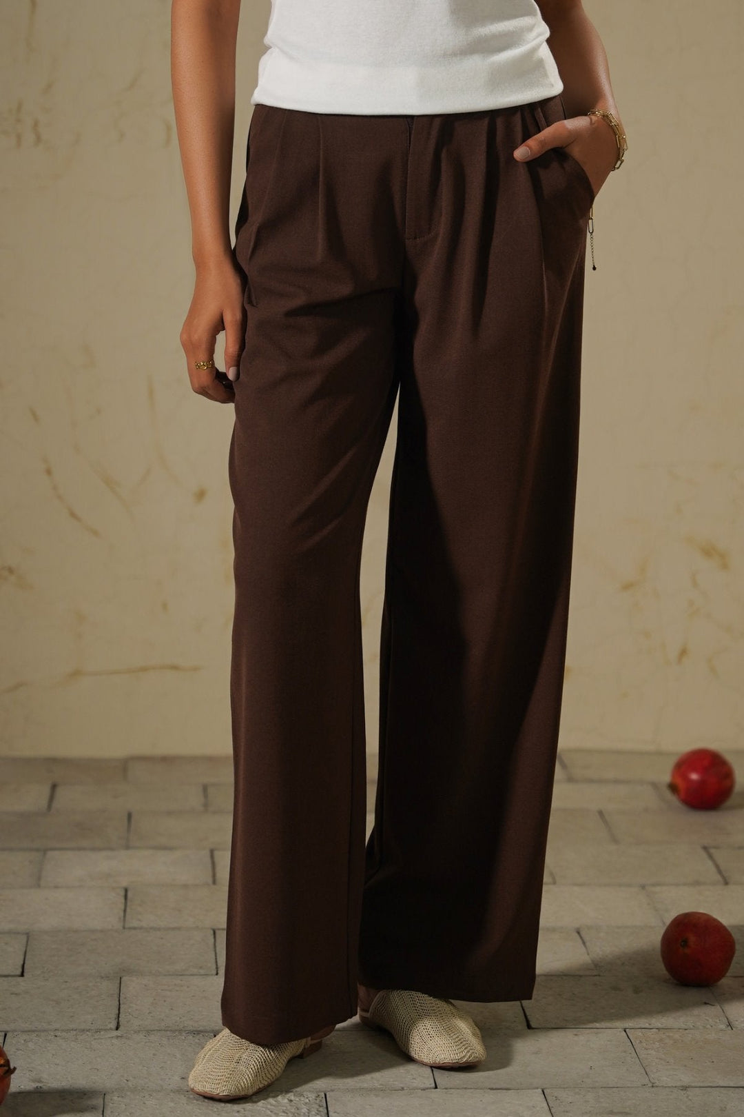 CHOCOLATE CLASSIC TAILORED PANTS