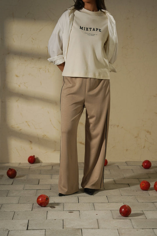 BEIGE SUPER SOFT LOUNGE PANTS