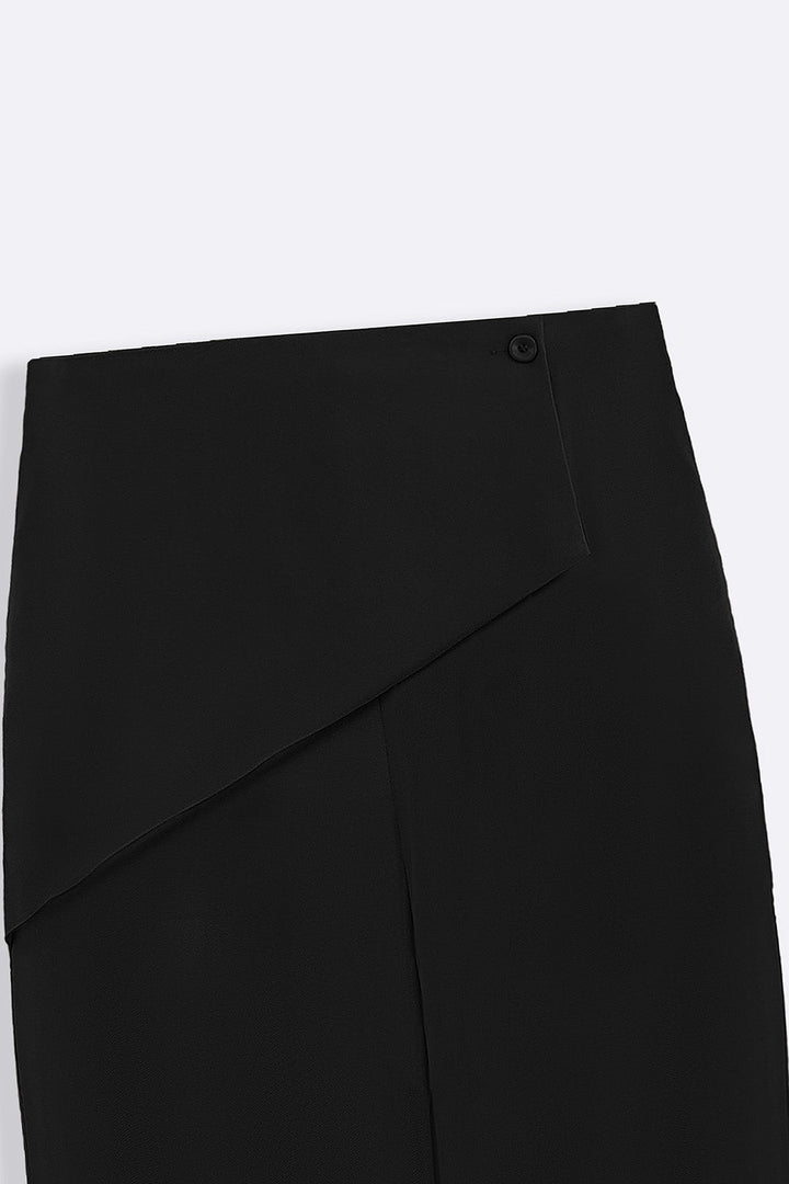 BLACK SKIRT OVERLAY PANTS