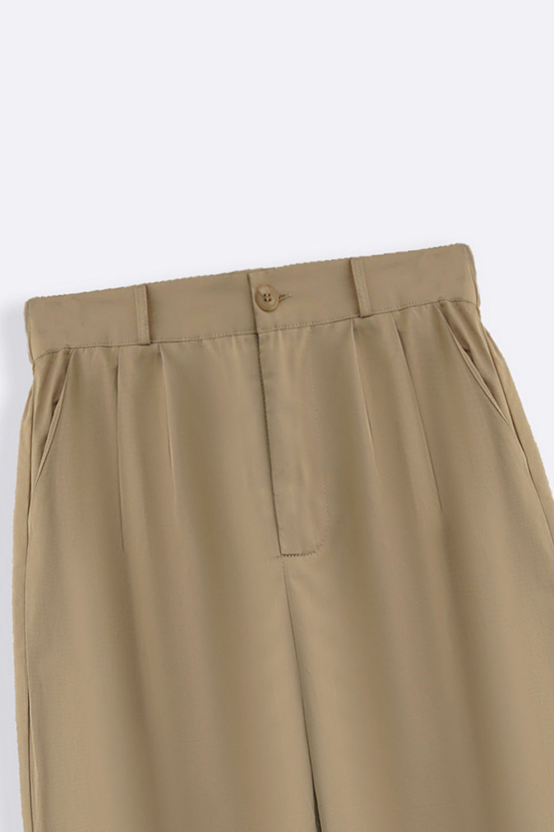 POPLIN TURN UP PANTS