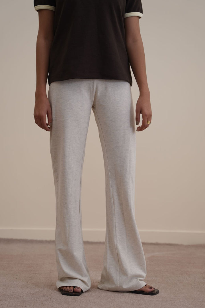 OAT WHITE MELANGE DAILY YOGA PANTS
