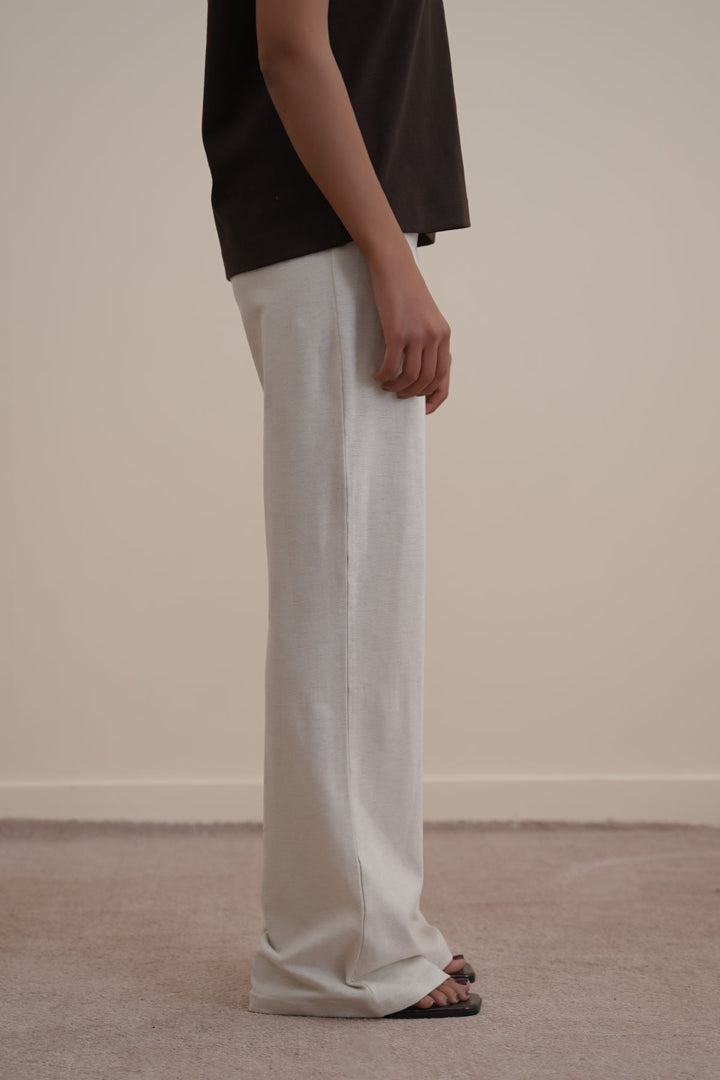 OAT WHITE MELANGE DAILY YOGA PANTS