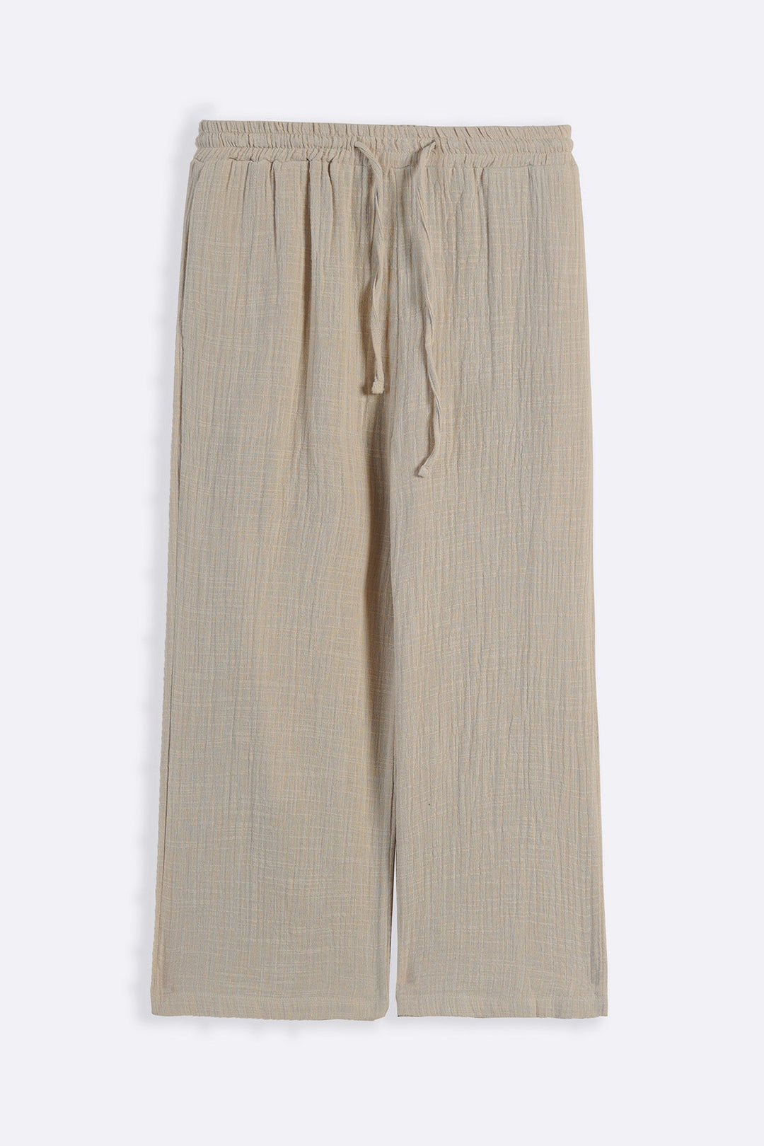 OATMEAL SIMPLE COTTON PANTS