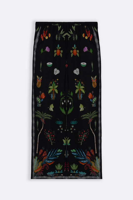 BLACK GREEN APPLE PANTS