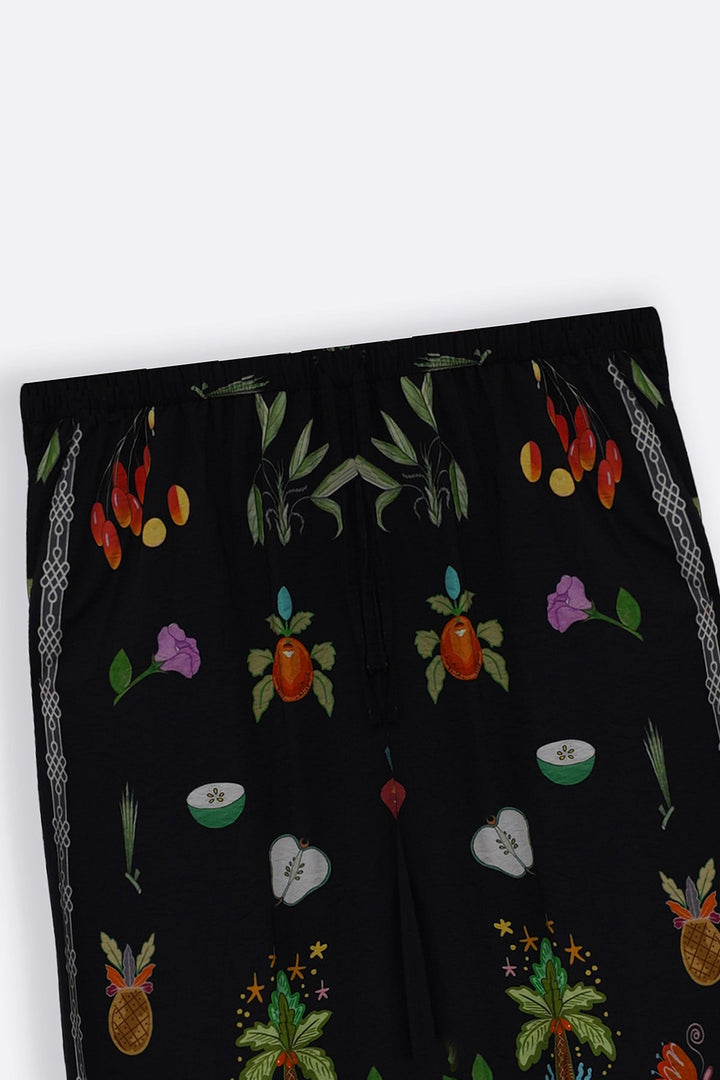 BLACK GREEN APPLE PANTS