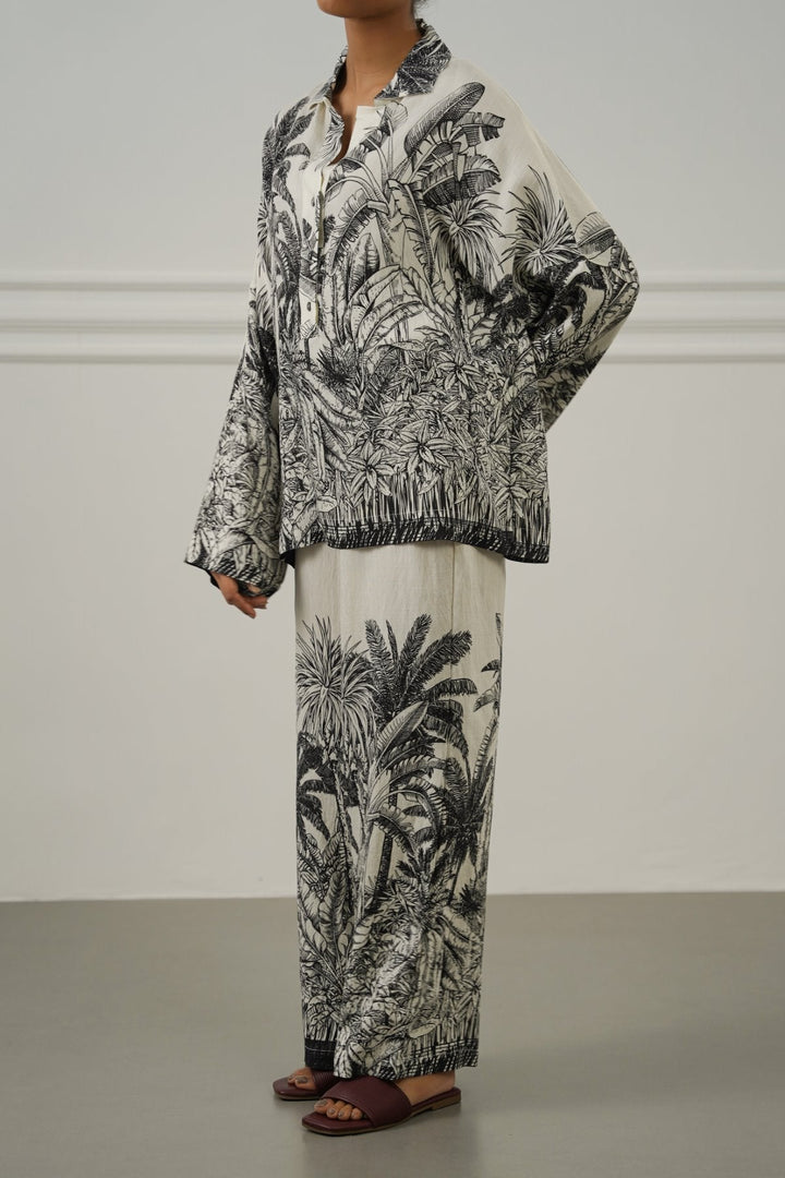 OFF WHITE JUNGLE ETCH PANTS