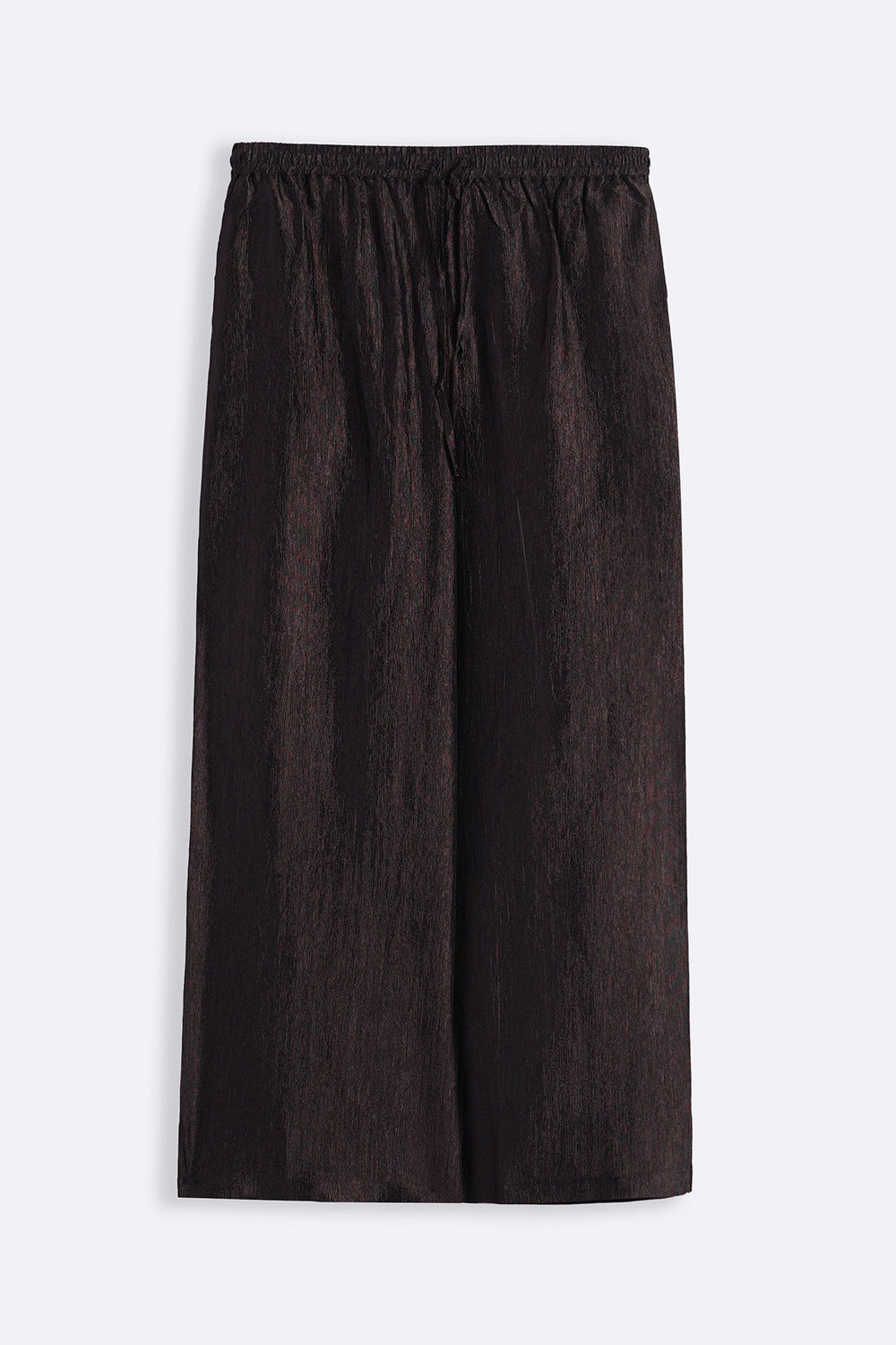 COFFEE TEXTURED FLOWY PANTS