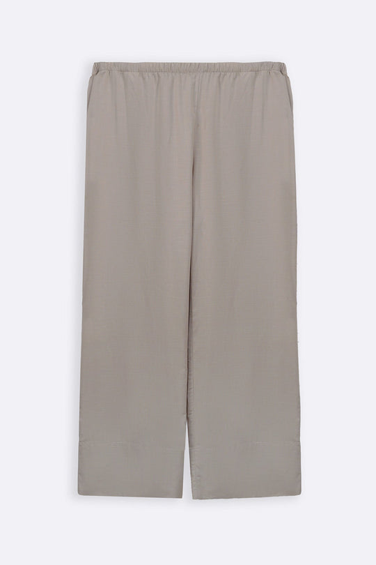 BEIGE EASY WIDE PANTS