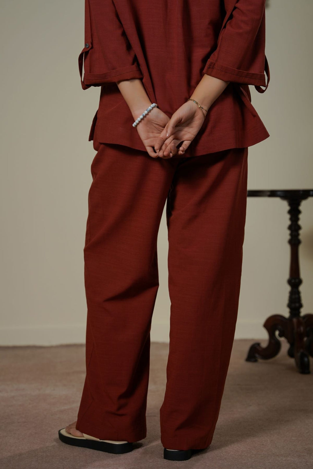 RUST WIDE SUMMER PANTS