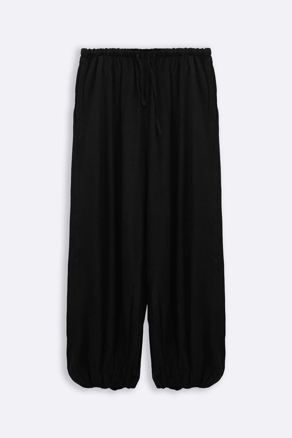 BLACK SLOUCHY HAREM PANTS