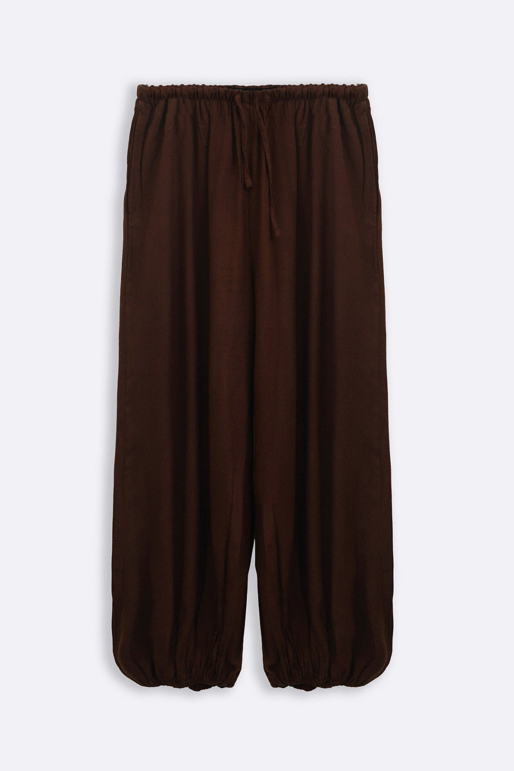BROWN SLOUCHY HAREM PANTS