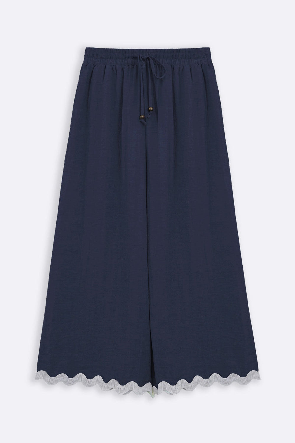 NAVY RIC RAC BREEZE CULOTTE