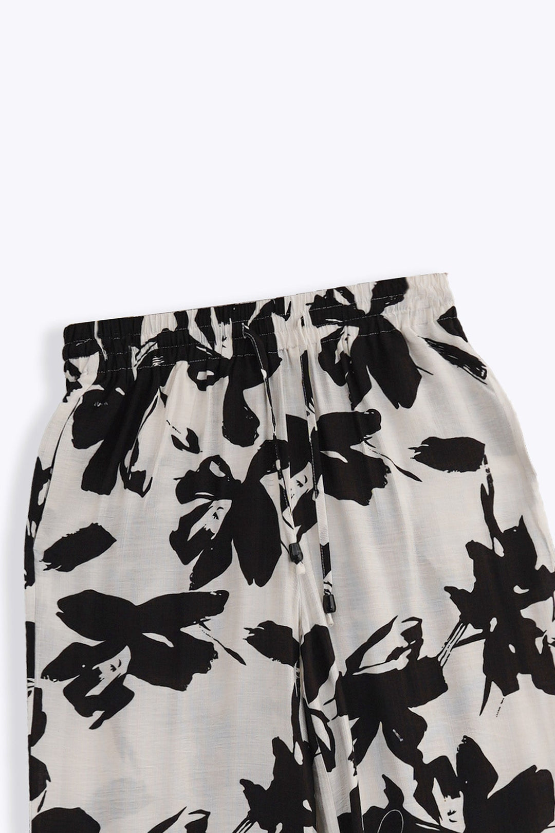 BLACK ABSTRACT RESORT PANTS