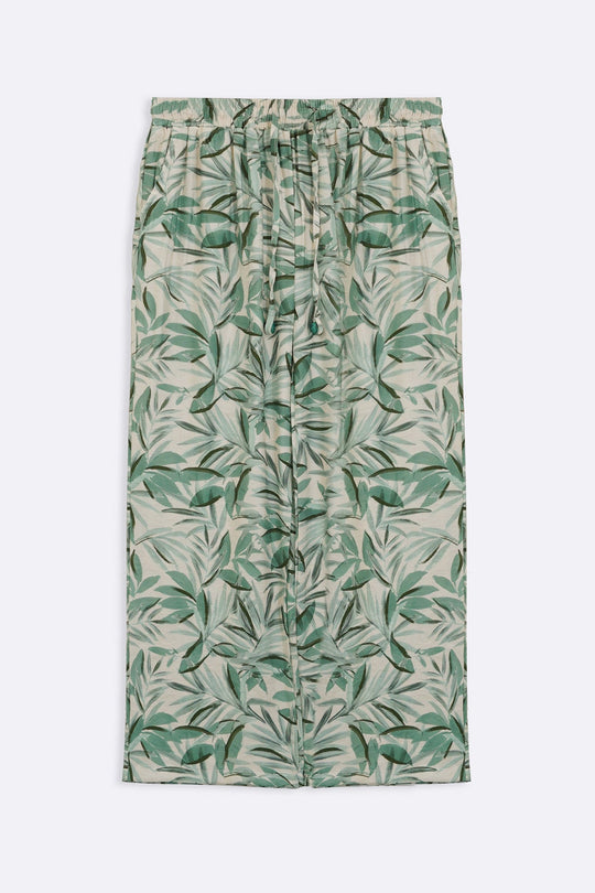 GREEN BAMBOO CANOPY PANTS