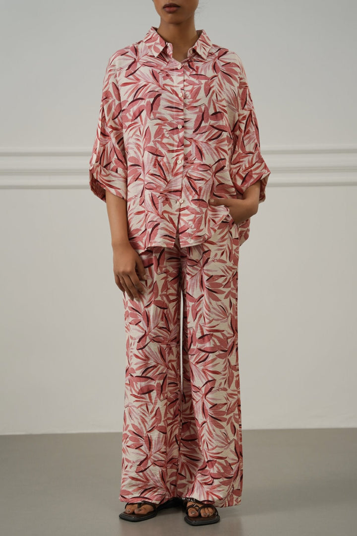 PINK BAMBOO CANOPY PANTS