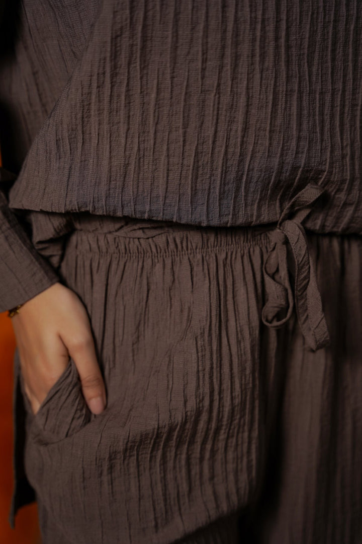 MOCHA SABLE EASY PANTS